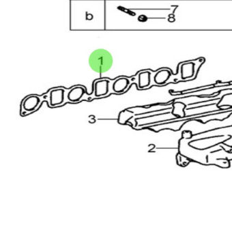Nanni Diesel 970314045 - Intake Manifold to Cylinder Head Gasket