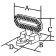 Allpa Stainless Steel Mast Step, Folding, A=111mm, B=126mm, C=100mm, D=48mm, Max. 180kg