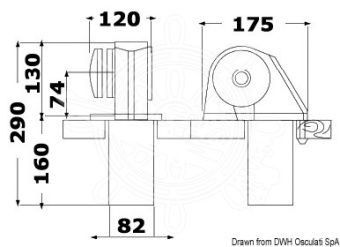 Osculati 02.408.02 - Italwinch OBI700 Windlass 700W 12V 6 mm