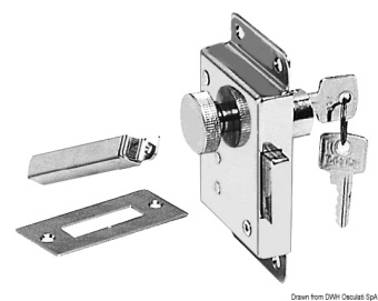 Osculati 38.132.10DX- 25 -Chromed Brass Lock Right 25 mm