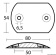 Renault Marine Convex Plate Anode 80x55 mm - Osculati 43.600.05