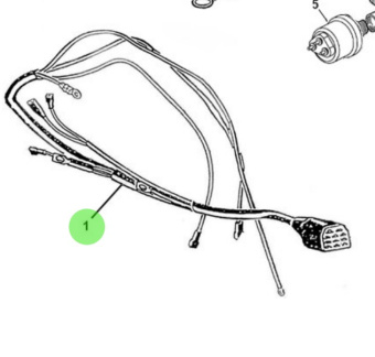 Nanni Diesel 970310874 - Electrical Wiring for N4.115 24V Engines