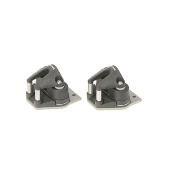 Barton 30113 - End Fitting Cleat Plate Pair Size 3 – 90° Angle to Track, Traveller System Component
