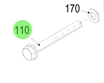 Steyr 9001153-0 - Hex Head Bolt ISO 4014 M10x90 A2-70