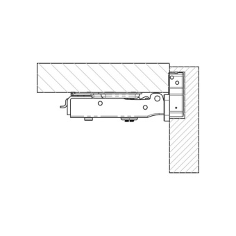 Osculati 38.526.01 - Spring Hinge For Soft Close Doors Full Overlay