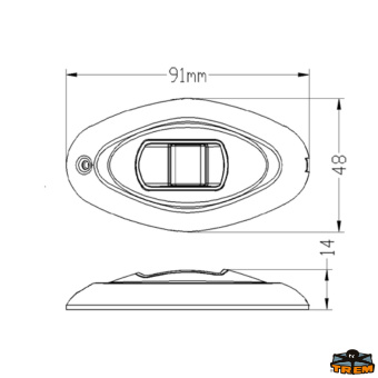 Trem L6280766 - Horizontal Mounting Navigation Lights Port And Starboard Side Lights