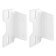 Minn Kota 1810389 - Raptor Sandwich Adapter for Jack Plate Bracket, White