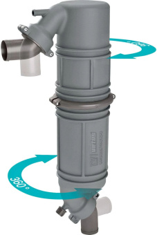 Vetus NLPG50 - Muffler/Gooseneck Type NLPG, 51mm Hose Connections