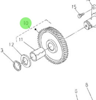 Nanni Diesel 970312999 - Idler Gear Assembly for Camshaft Drive