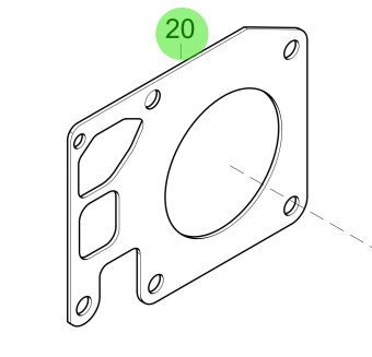 Steyr 2173634-0 - Sealing Plate for MO236-FDE Engines