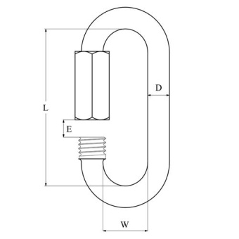 Hollex Quick Link 5mm Stainless Steel 316