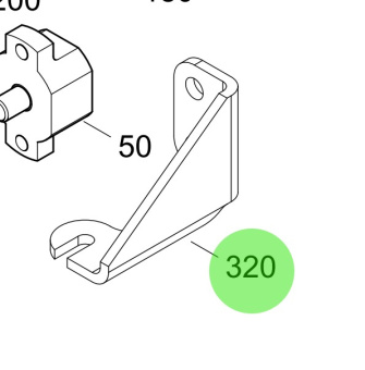 Steyr 2204052-0 - E-Box Bracket for Steyr MO Series Engines