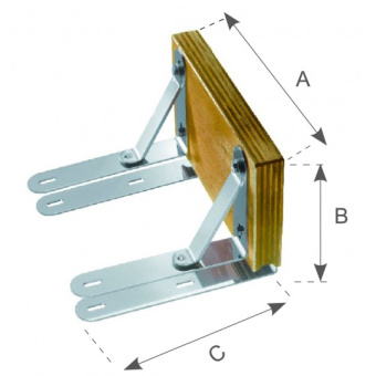 Fixed Outboard Motor Bracket Max 8 HP