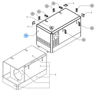 Vetus 15-0806 - Housing, Complete