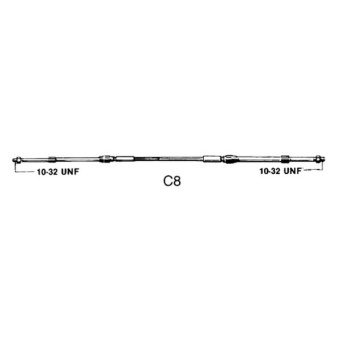 Ultraflex 30222U - C8 Control Cable 17 Ft 5.19 m