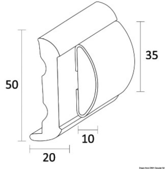 Osculati 44.061.35 - SPHAERA 35 Fender Profile Standard Base 24m