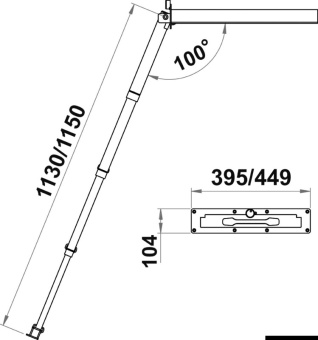 Osculati 49.554.04 - 4 Steps Douglas Marine Montecarlo Hidden Telescopic Ladder AISI316