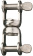 Ronstan RF75 Stainless Swivel Shackle, 7.9mm (5/16") Pins