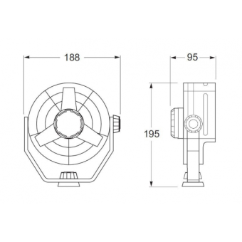 Hella Marine Turbo Fan White 12V