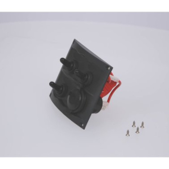 BEP Black Waterproof Panel 3 Switches with Socket