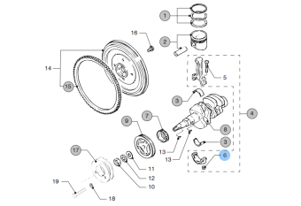 Vetus STM3586 - Nut Conrod M2.05