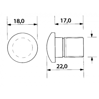 Courtesy Light 1 LED Blue