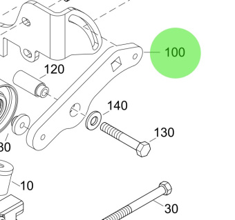 Steyr 2205722-0 - Tensioner Lever for Steyr M160068 Engines