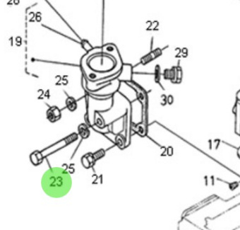 Nanni Diesel 970307353 - Camshaft Injection Pump and Cylinder Head Bolt for HE and N4 Engines