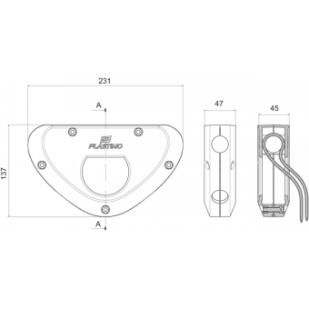Plastimo Outboard Engine Support Grey