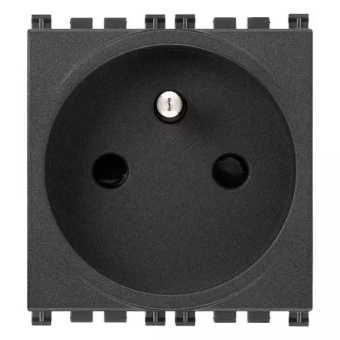 Vimar 19212.FX 2P+E 16A FR SICURY Outlet Screwless Grey