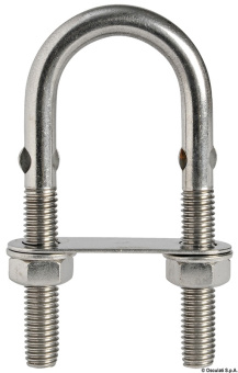 Osculati 39.126.06 - Stainless Steel U-Bolt with Rod 150mm x M12 mm