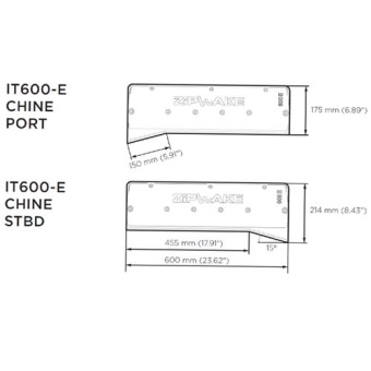 Zipwake Interceptor 600E Chine Starboard Cable 3Mtr