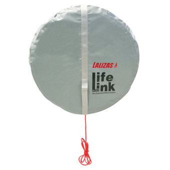 Lalizas 72077 - Set Lifebuoy Ring SOLAS 75cm, Lifebuoy Light 71325, 30m Rope, Case Gray