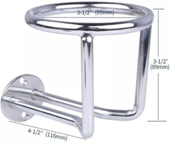Hollex Cup Holder 116x88x88mm Stainless Steel 316