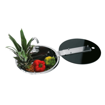 Bukh PRO Z0800305 - ROUND SINK WITH TEMPERED GLASS Cover