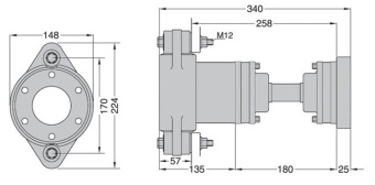 Python Drive P110-S Complete Shaft Drive System