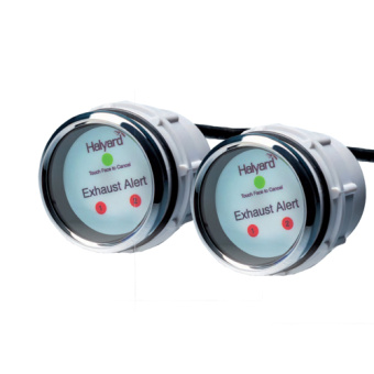 Halyard Exhaust Alarm System Single Engine 2 Displays, Sensor with 16m Cable