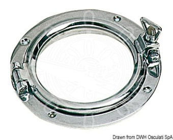 Osculati 19.697.05 - Round Chromed Brass Portlight 200 mm