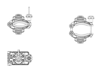 Borika FMc-2 - Double Clamp Mounting Base