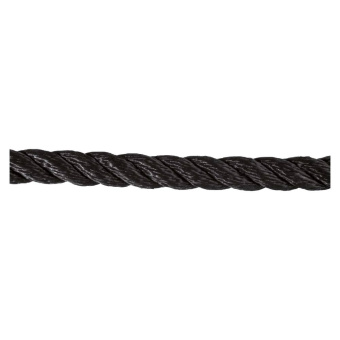 PP Multi 3-Strand Twisted Polypropylene Mooring & Fender Rope Ø6-20 mm Black, 220 m
