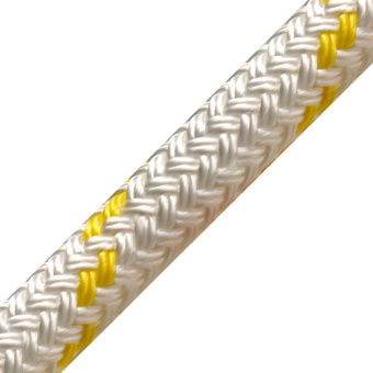English Braids 16100200980 Braid On Braid 10 mm White/Yellow