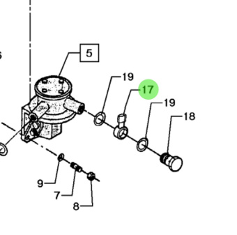Bukh 000E6460 - Banjo Ring Hose Connection for DV24RME, DV29RME, DV32, DV36 and DV48 Engines