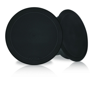 Fusion FM-F77RB - Flush Mount Speaker, 7.7", Round Black (2 pcs.)