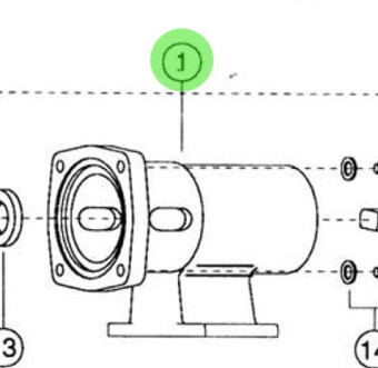 Jabsco 18753 0186 - Bearing Housing for 30580 Pump