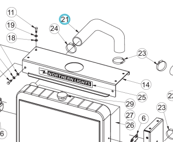 Northern Lights 68900392 - Hose, Radiator Inlet 