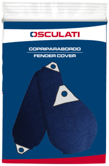 Osculati 33.500.12 - Polyform Fender Cover F02 Navy With Head 190x660 mm