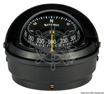 Osculati 25.082.41 - RITCHIE Wheelmark External Compass 3" Black/Black