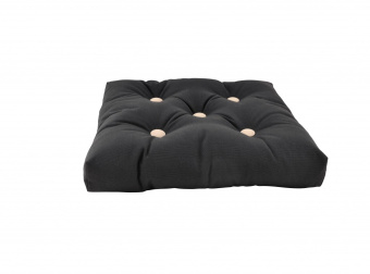 ARC Marine Outdoor Seat Black With Brown Buttons Single