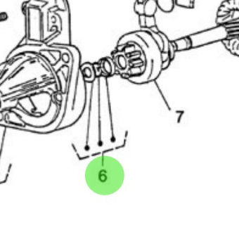 Nanni Diesel 970307580 - Starter Motor Stopper for Nanni Marine Engines
