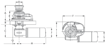 Lofrans Windlass Vertical, Model 'Project X1', 6mm, 12v, 500w, Without Drum
